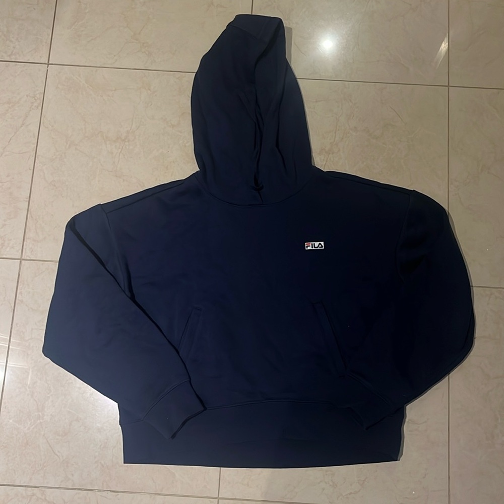 cropped fila sweatshirt